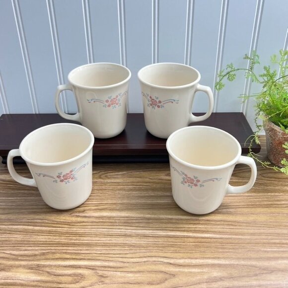 Corning Corelle Set of 4 English Breakfast Coffee Tea Mugs - Picture 3 of 9
